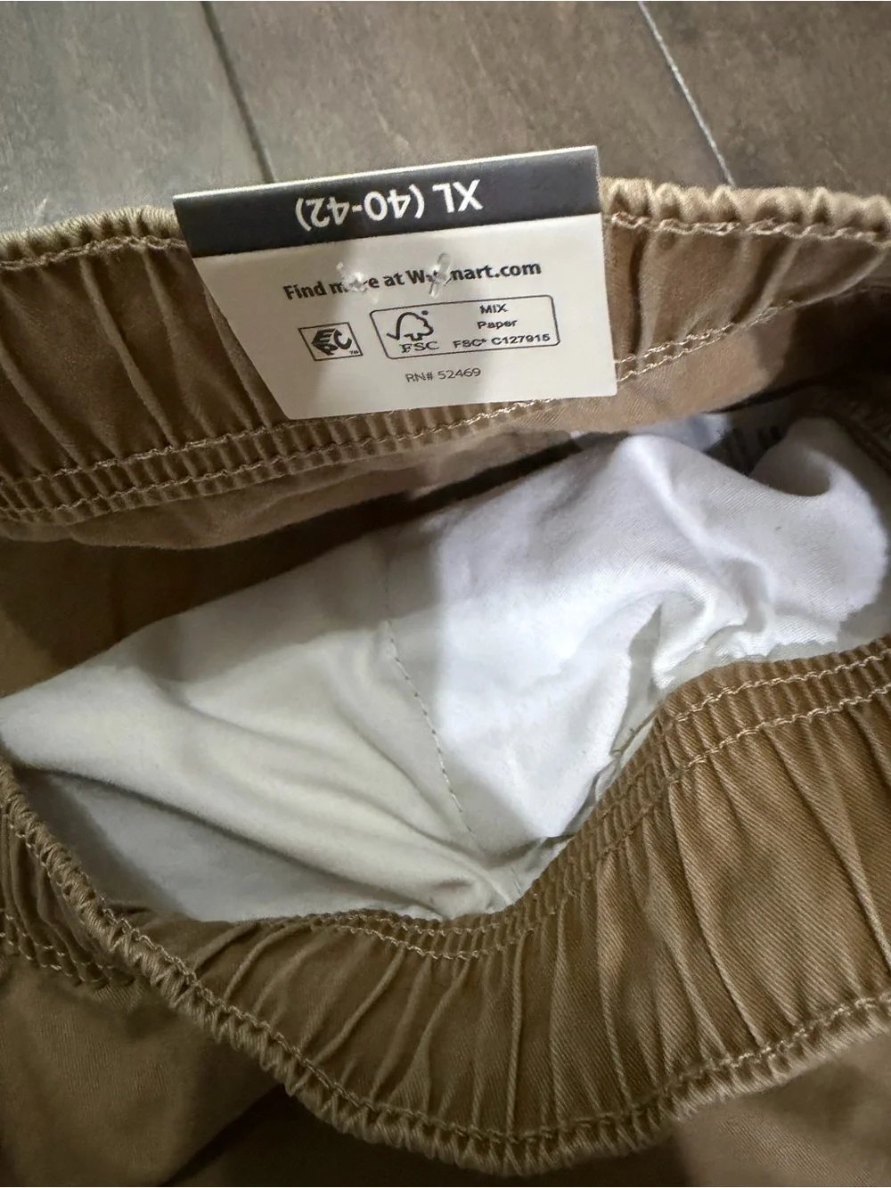 No Boundaries Men's Brown Cargo Drawstring Shorts